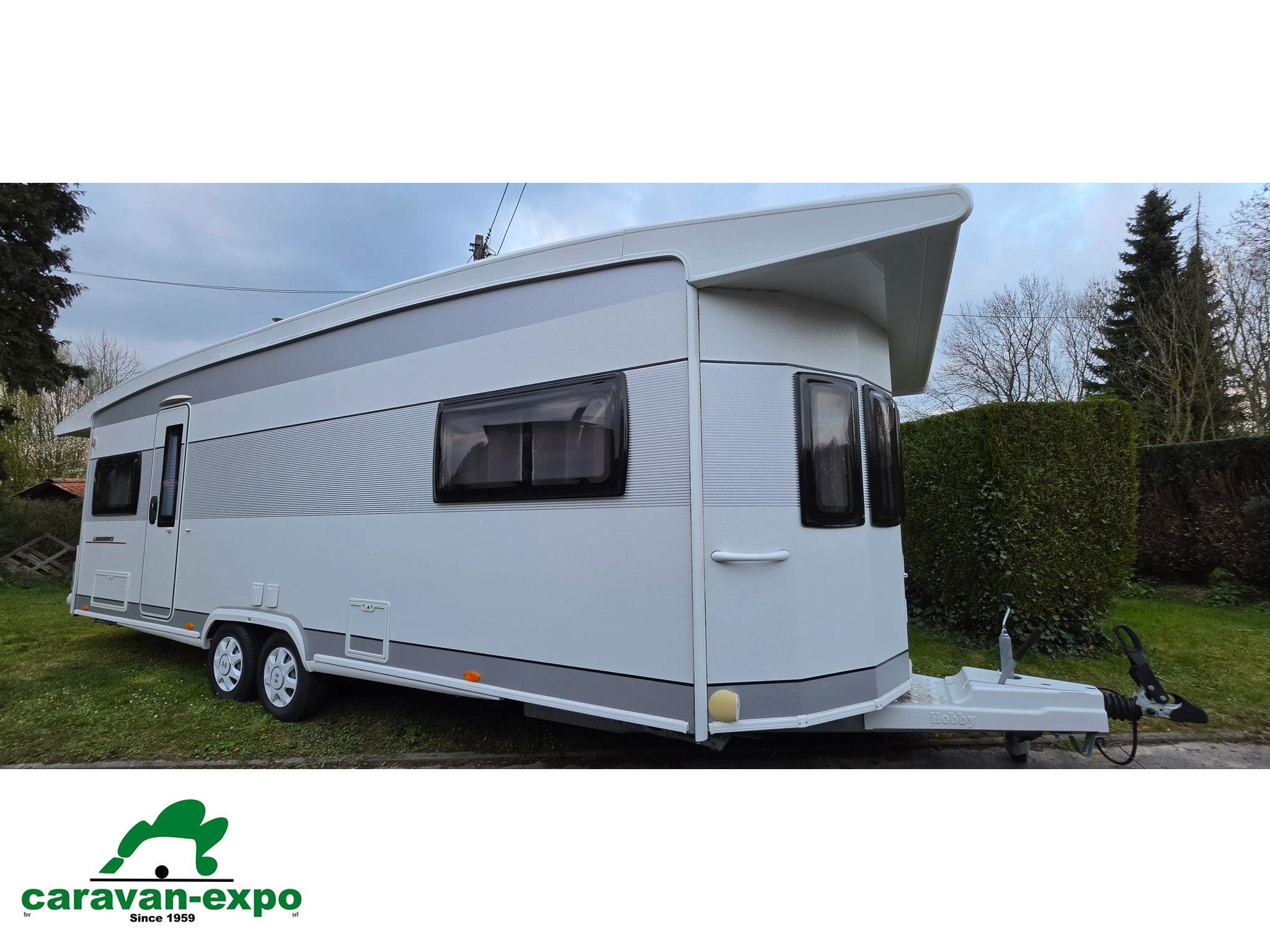 HOBBY LANDHAUS 770 DF, Caravans en Kamperen, Hobby, 7 tot 8 meter, Bedrijf, Tot en met 6