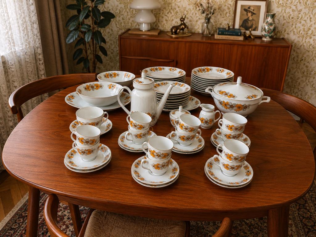 Vintage servies bavaria jaeger&co 12 personen, Antiek en Kunst, Ophalen
