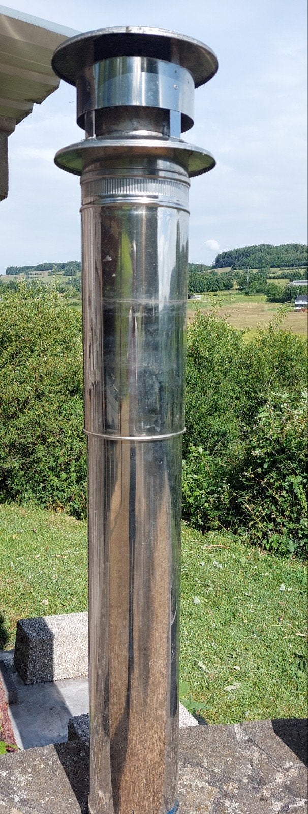 Dubbelwandig roestvrijstalen mondstuk, Ophalen, Inox