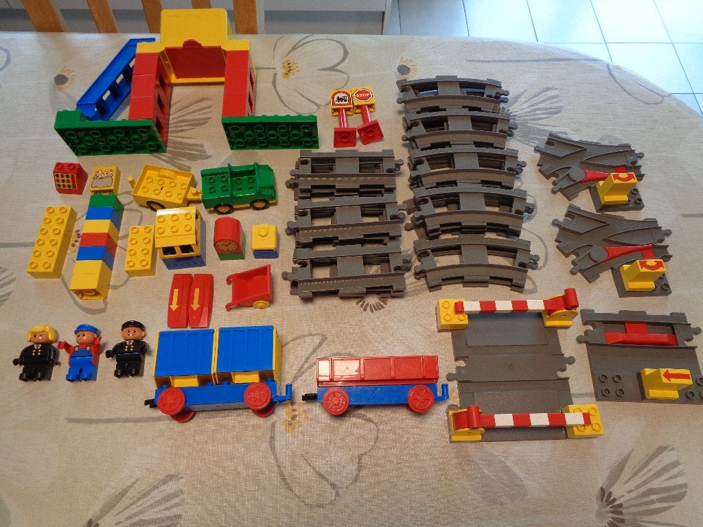 lego duplo lot trein onderdelen, Ophalen of Verzenden, Gebruikt, Losse stenen, Duplo