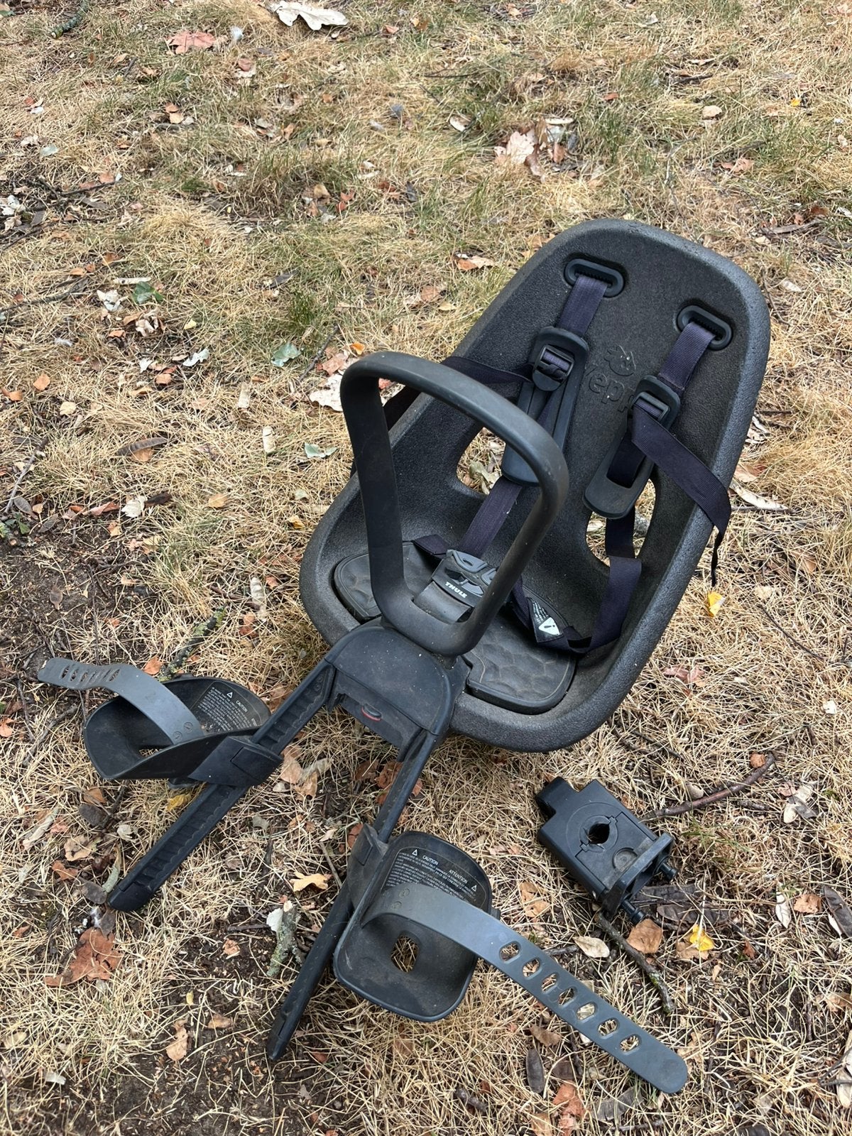 Thule fietsstoeltje vooraan, Fietsen en Brommers, Ophalen, Gebruikt