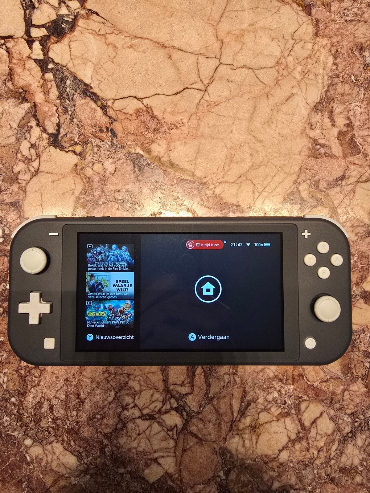 Nintendo Switch Lite (grijs - inclusief hoes zwart), Ophalen, Grijs, Zo goed als nieuw, Met beschermhoes of tas