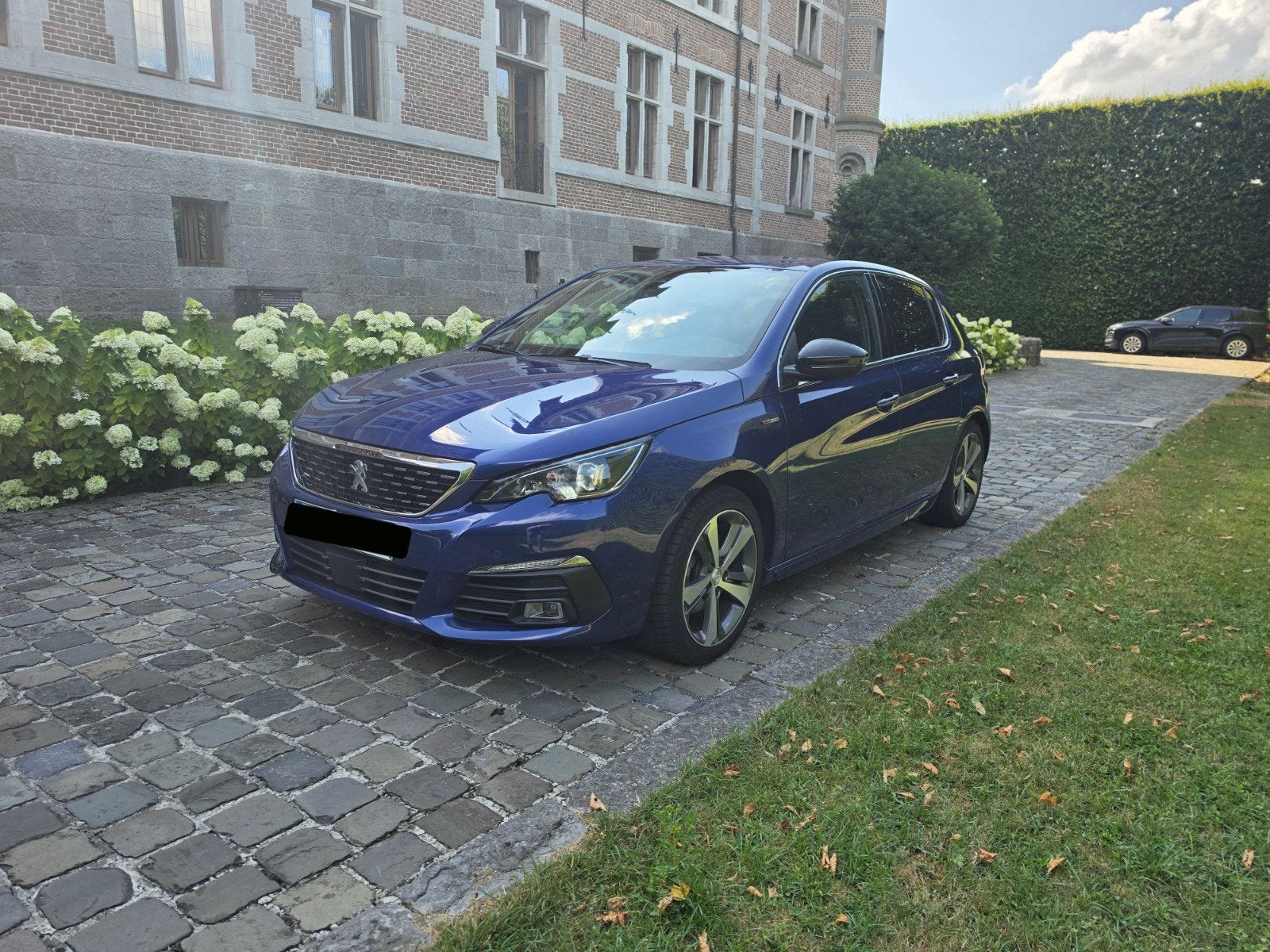 Peugeot 308 GT Line 1.2 Turbo Automaat – 107000km, 1199 cc, Blauw, Leder en Stof, 5 deurs