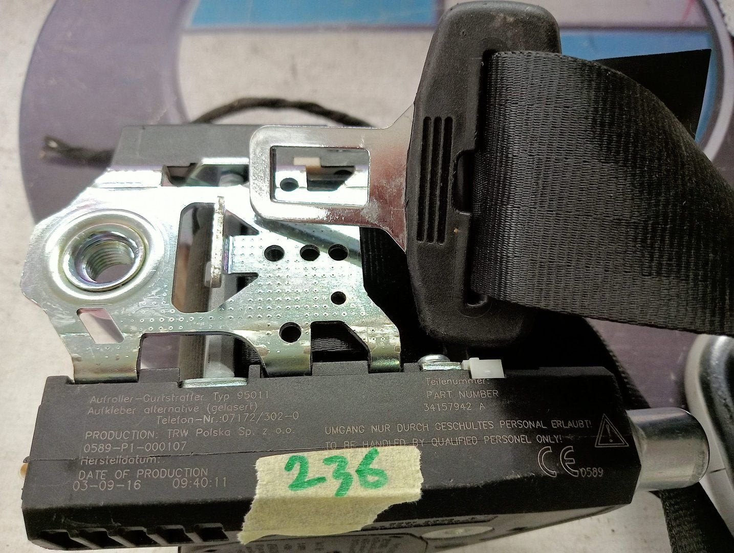 Airbag met artikelnummer 7E1880202D, Gebruikt, -, Volkswagen, -