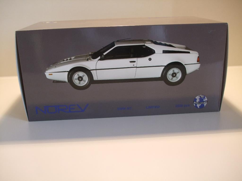 BMW M1 Limited Edition Wit Norev NIEUW 1/18, Hobby en Vrije tijd, Modelauto's | 1:18, Nieuw, Auto, Norev, Ophalen of Verzenden