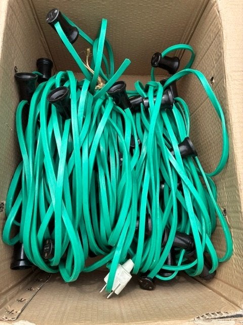 Verlichtingskabel met sockets, Verzenden, Gebruikt