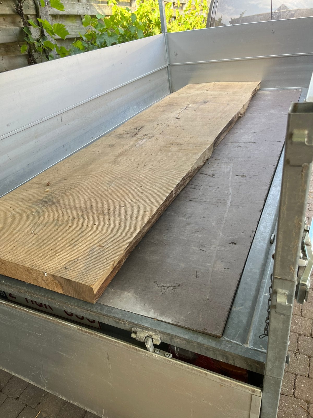 Boomstam tafelblad, Doe-het-zelf en Bouw, Ophalen, Zo goed als nieuw