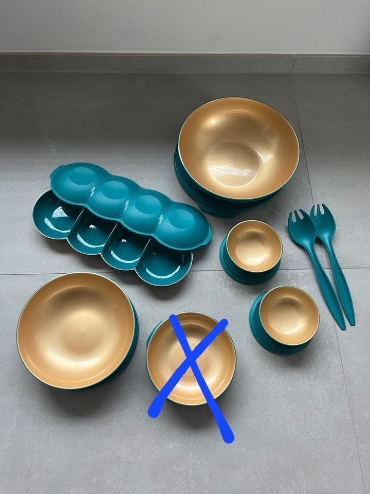 Nieuwe allegra set van tupperware +gratis verzending, Maison & Meubles, Enlèvement ou Envoi, Neuf