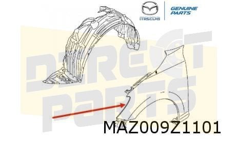 Mazda 2 (4/15-2/20) voorscherm Links Origineel! DA6A52211, Autos : Pièces & Accessoires, Carrosserie & Tôlerie, Neuf, -, -, Garde-boue