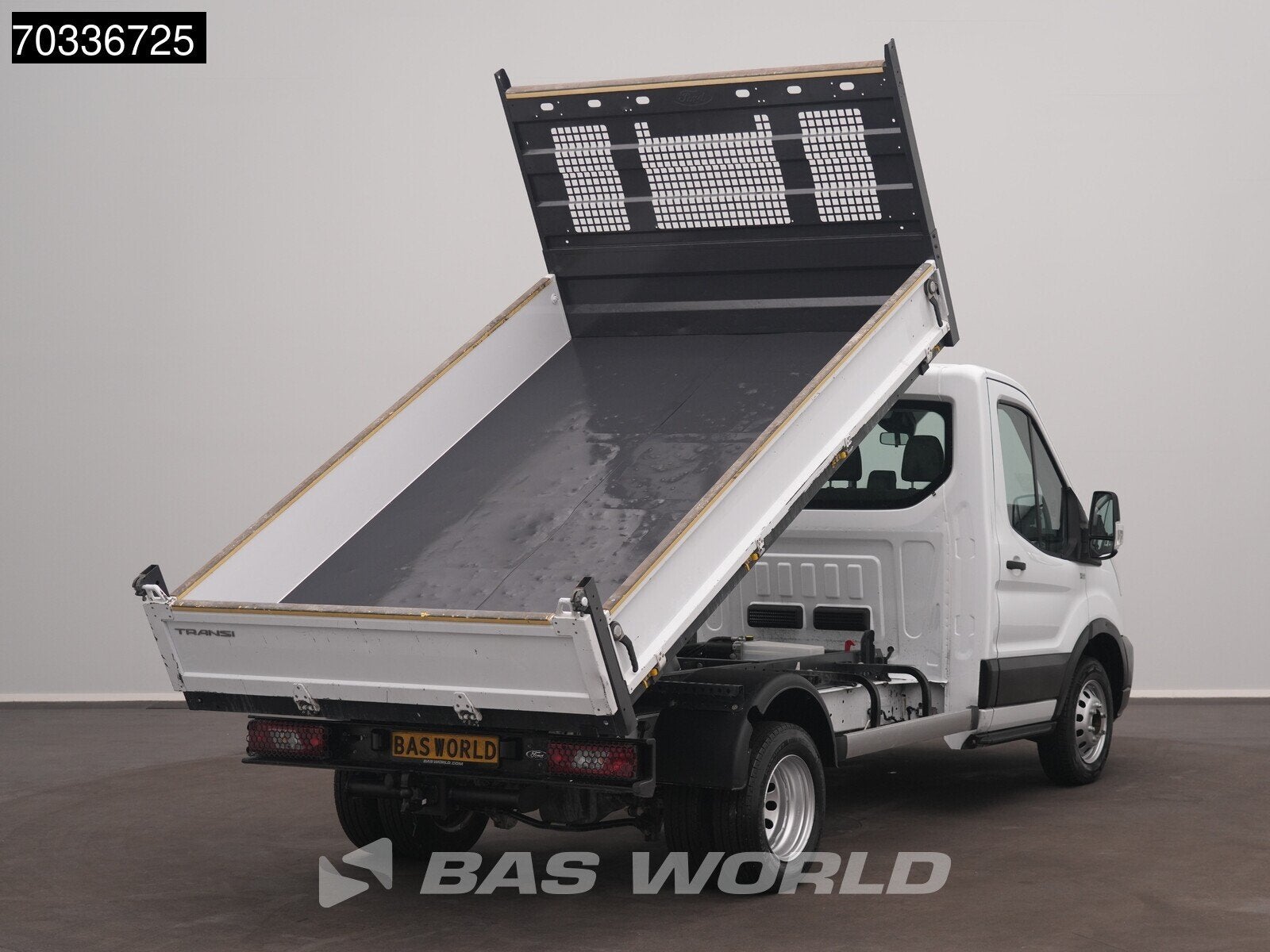 Ford Transit 165pk Kipper Dubbellucht 3,5t Trekhaak Airco Ca, Stof, 4 cilinders, Wit, Bedrijf