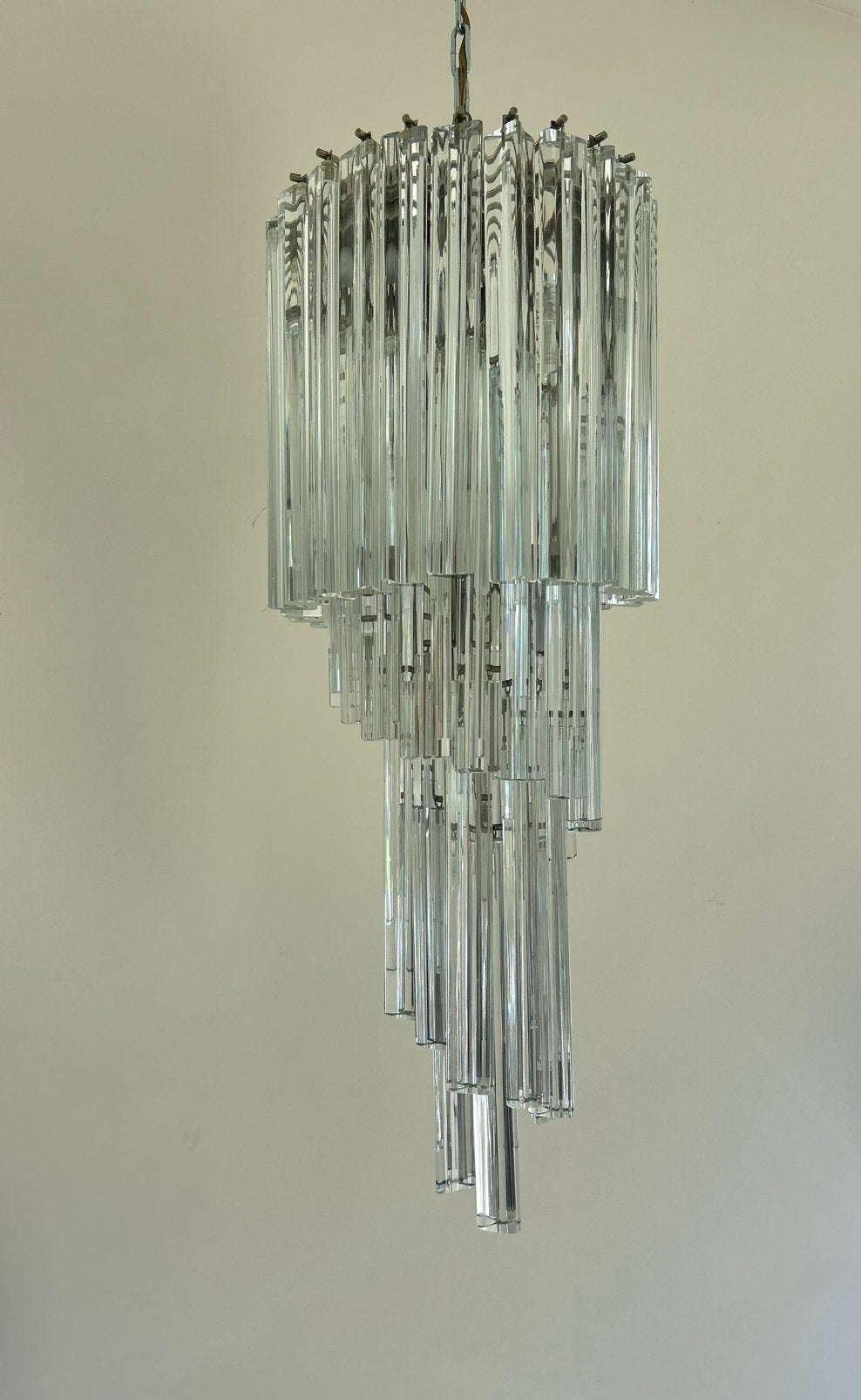 Vintage Murano luster – handgemaakte glazen staafjes, Antiek en Kunst, Ophalen