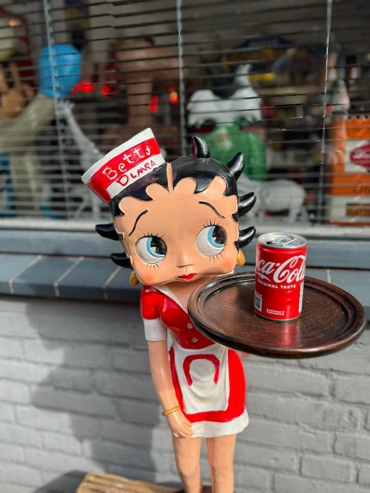 Betty Boop Beeld - Serveester met Coca-Cola dienblad, Verzamelen