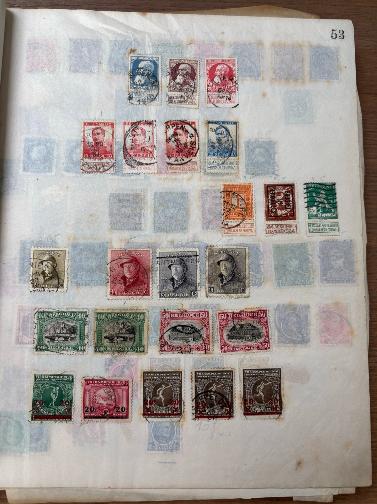 Oude Belgische postzegels, Enlèvement ou Envoi, Oblitéré