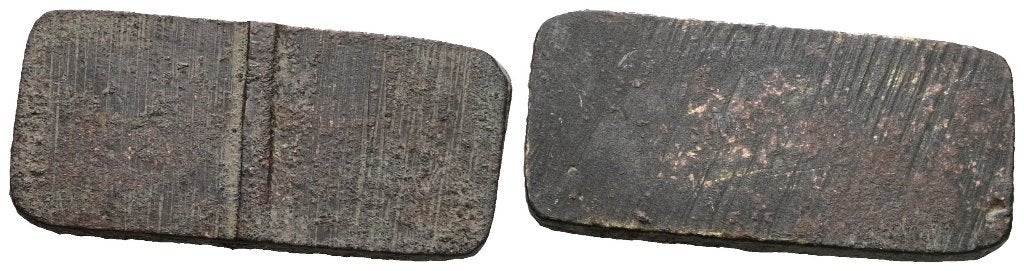Bronzen dominostuk, Ophalen of Verzenden, Brons