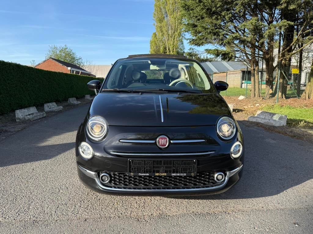 Fiat 500 | Star | Cabrio | Automaat | 2020 | Navi | Garantie, 4 zetels, Euro 6, Cabriolet, Zwart