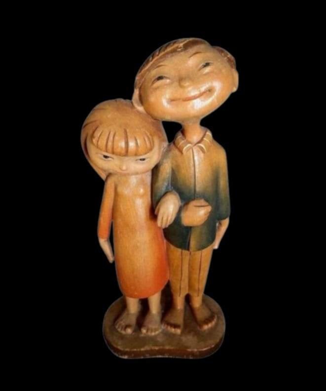 26 cm hoog houten beeld van Anri Siegfried Hafner, Ophalen