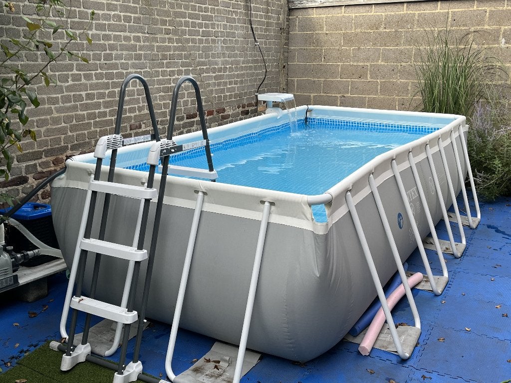 INTEX zwembad + zandfilter + warmtepomp, Tuin en Terras, Ophalen, Gebruikt, 200 tot 300 cm, 80 tot 120 cm