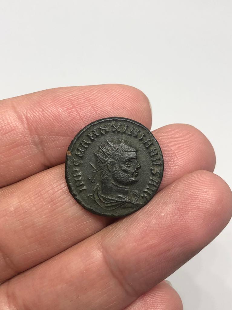 Romeinse munt, MAXIMIAN HERCULES Aurelianus (285 - 310 AD), Ophalen of Verzenden, Italië, Losse munt
