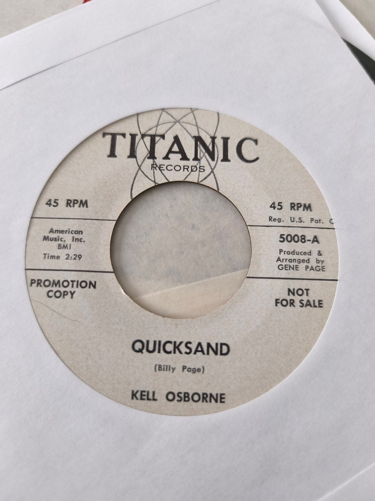 Kell Osborne Mint Promo Quicksand, Promo, Ophalen of Verzenden