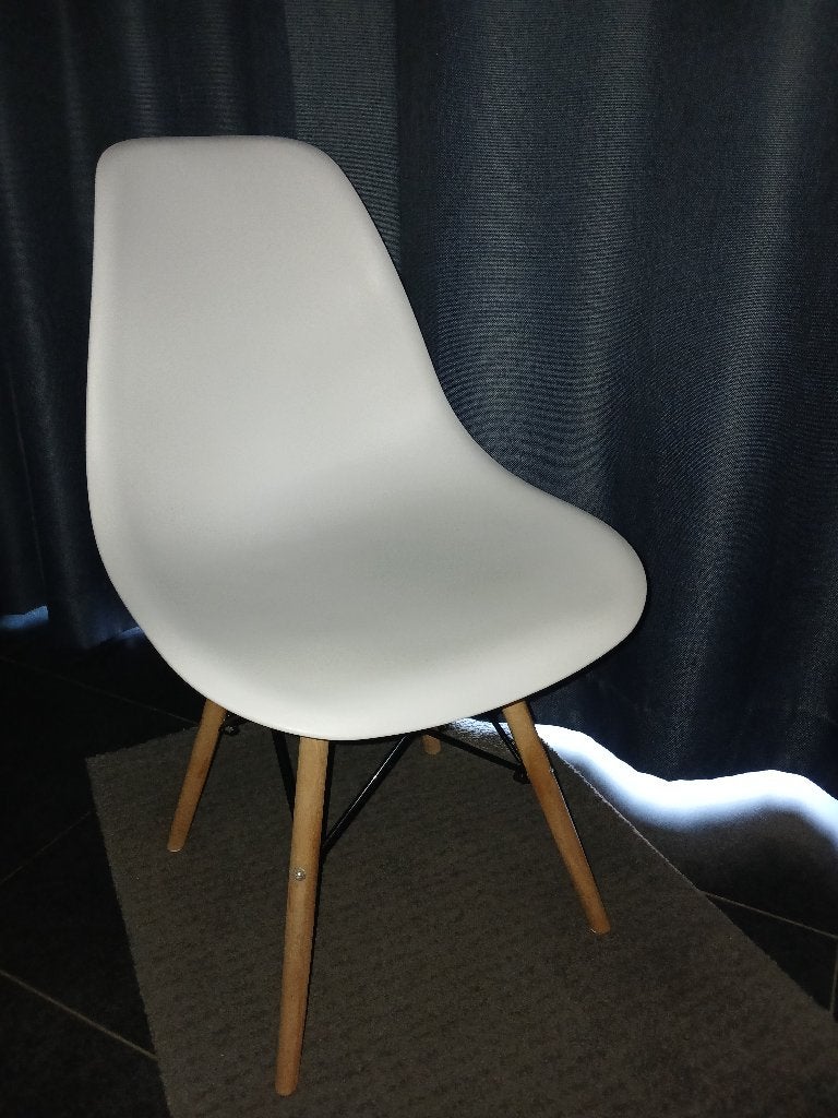 Eetkamerstoelen, Enlèvement, Utilisé, Blanc, Bois