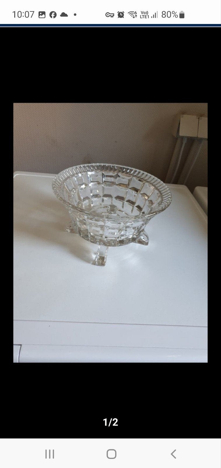 joli grand bocal en verre, Maison & Meubles, Enlèvement ou Envoi