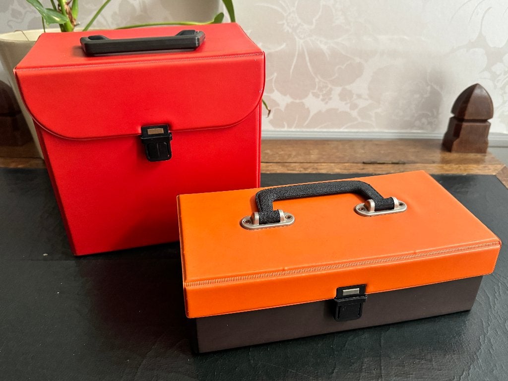 Cassette vintage RETRO et boîtiers simples 45T - Années 70, Enlèvement ou Envoi, Utilisé, Autres genres, Accessoires
