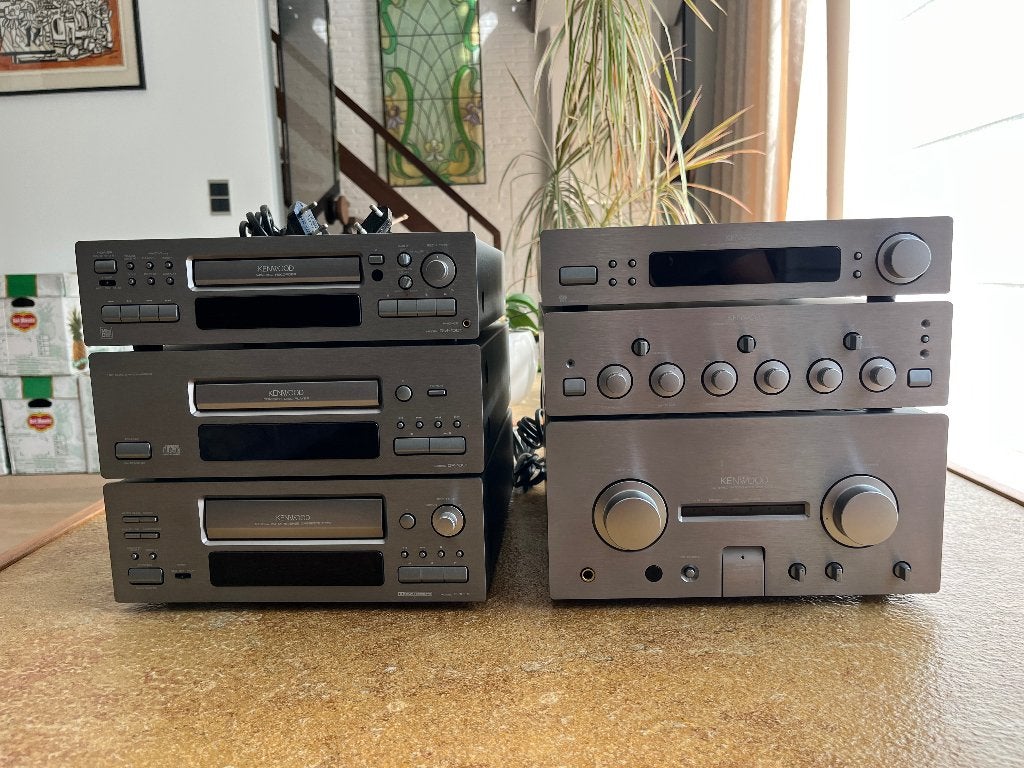 Complete Kenwood stereo-set (HD-1000 serie) + speakers, Ophalen, Cassettedeck, Overige merken
