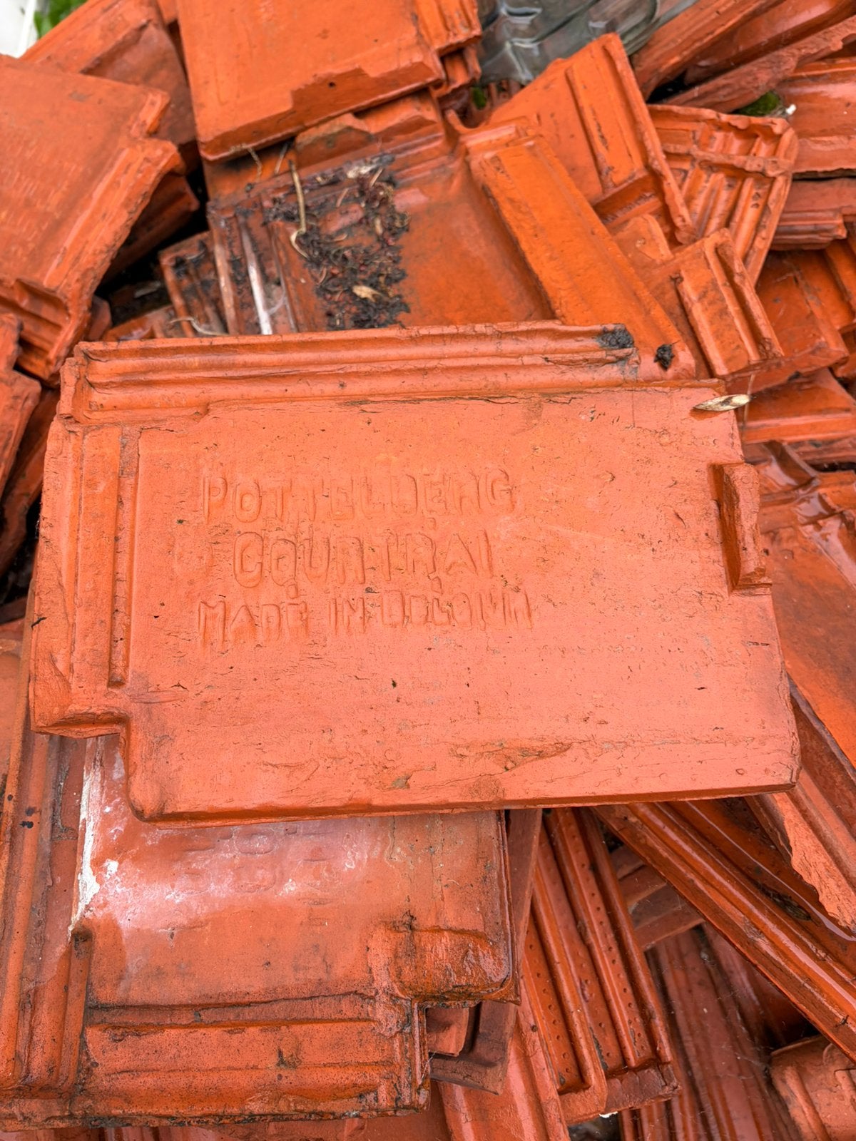 Dakpannen, Doe-het-zelf en Bouw, Ophalen, Steen of Klei, Dakpannen, Rood