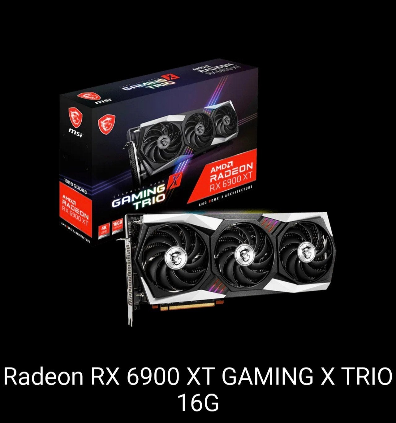 RUIL MSI 6900 XT GAMING X TRIO 16G VOOR NVIDIA, Computers en Software, Ophalen, Nvidia