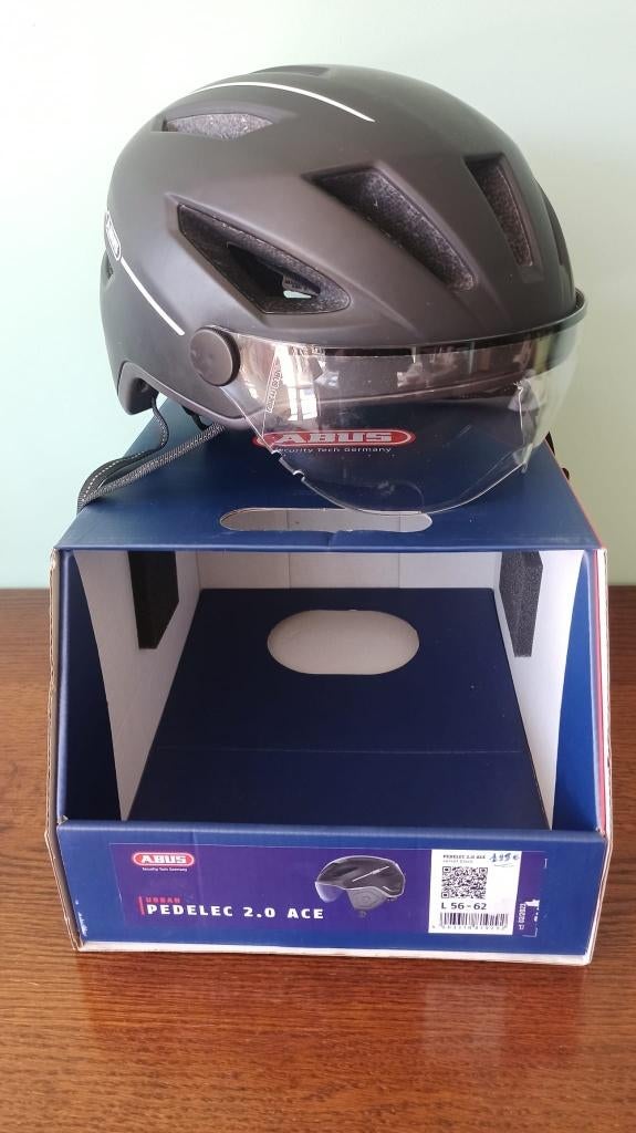 helm speedpedelec Abus ACE 2.0 maat L (56cm tot 62cm), Fietsen en Brommers, Fietsaccessoires | Fietshelmen, Ophalen, Zo goed als nieuw