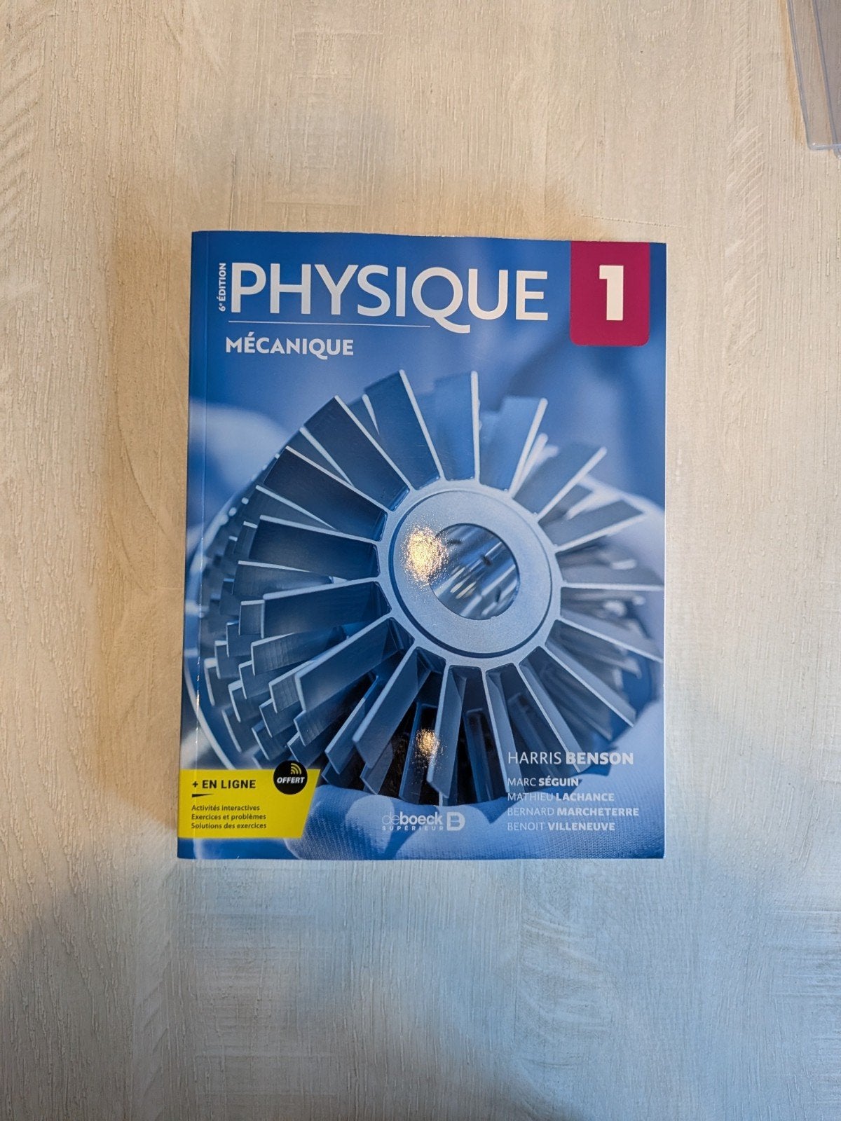 Livre physique 1 Mécanique Édition Harris Benson, Livres, Enlèvement
