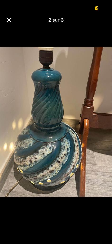 Lampe  à poser vintage année 60, Enlèvement