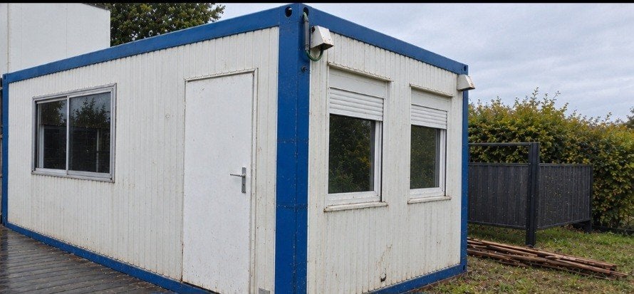 Bureelcontainer / Werfkeet, Ophalen, Gebruikt