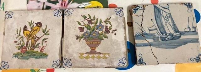 delft tegels blauw, + polychrome, Antiquités & Art, Enlèvement