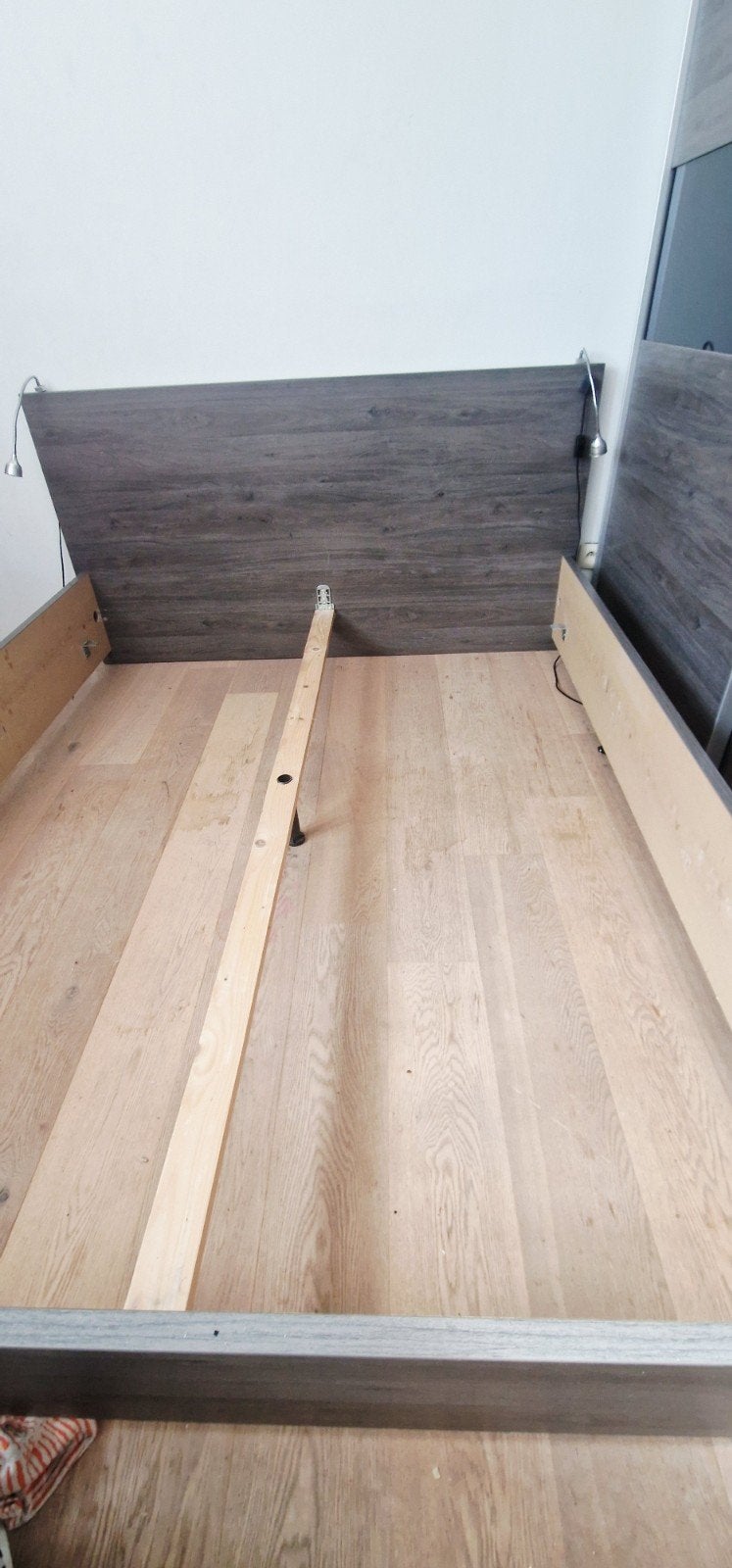 Lit double avec 2 chevet, Huis en Inrichting, Slaapkamer | Bedden, Ophalen