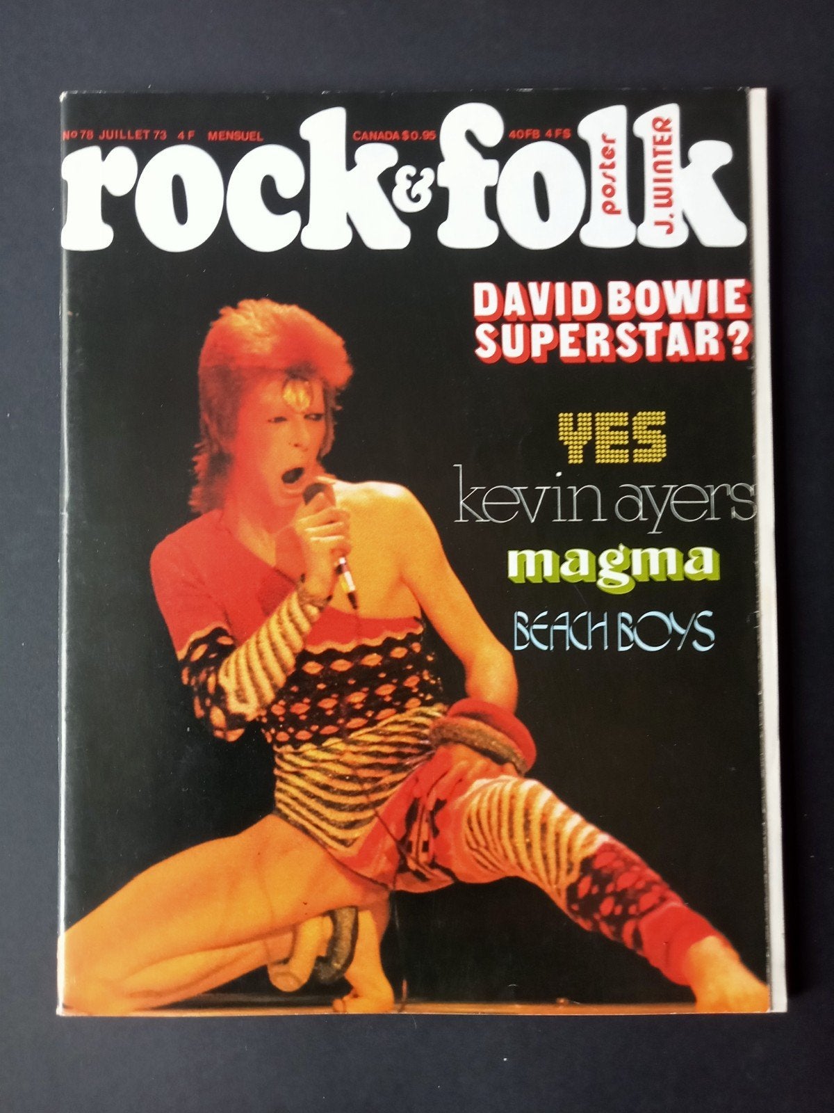 David Bowie, Rock & Folk tijdschrift 1973