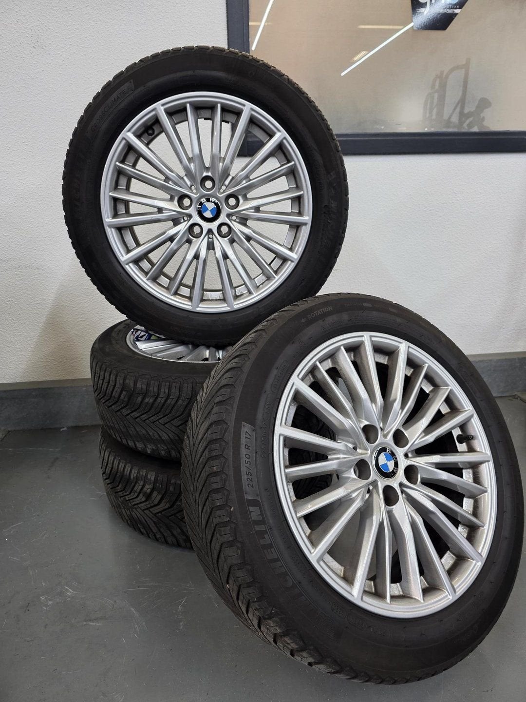 BMW 3/4 serie All-season set Michelin CrossClimate 225/55 R1, Auto-onderdelen, Gebruikt, -, -, Banden en Velgen