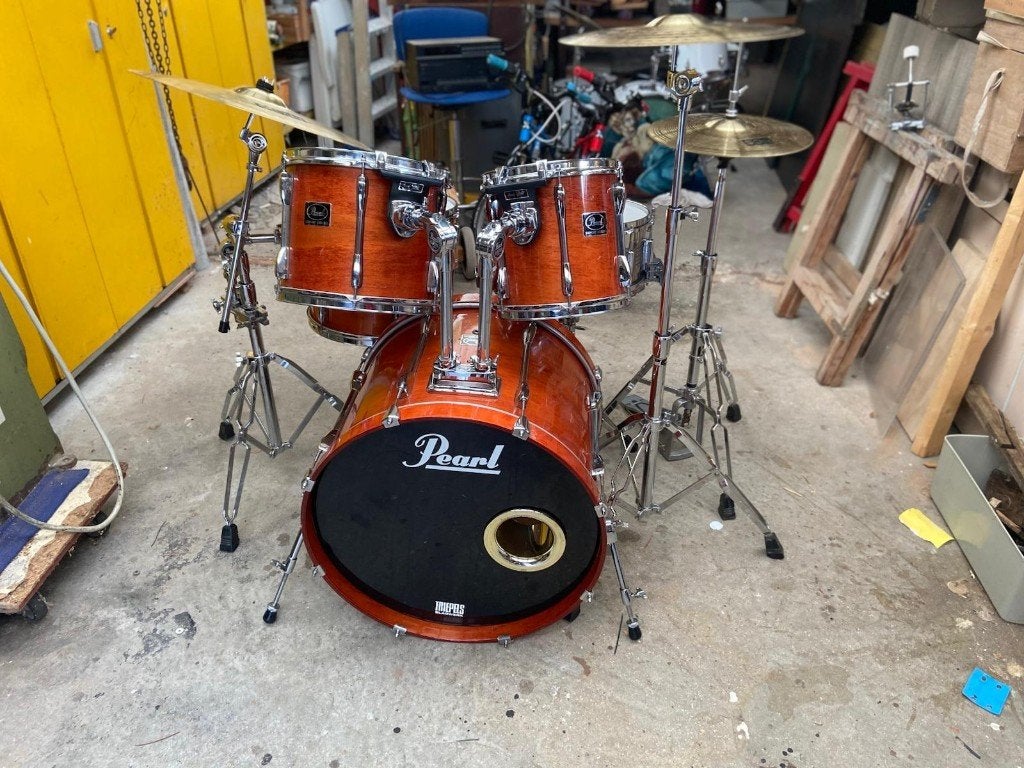 Drumstellen, Muziek en Instrumenten, Drumstellen en Slagwerk, Ophalen, Gebruikt, Pearl