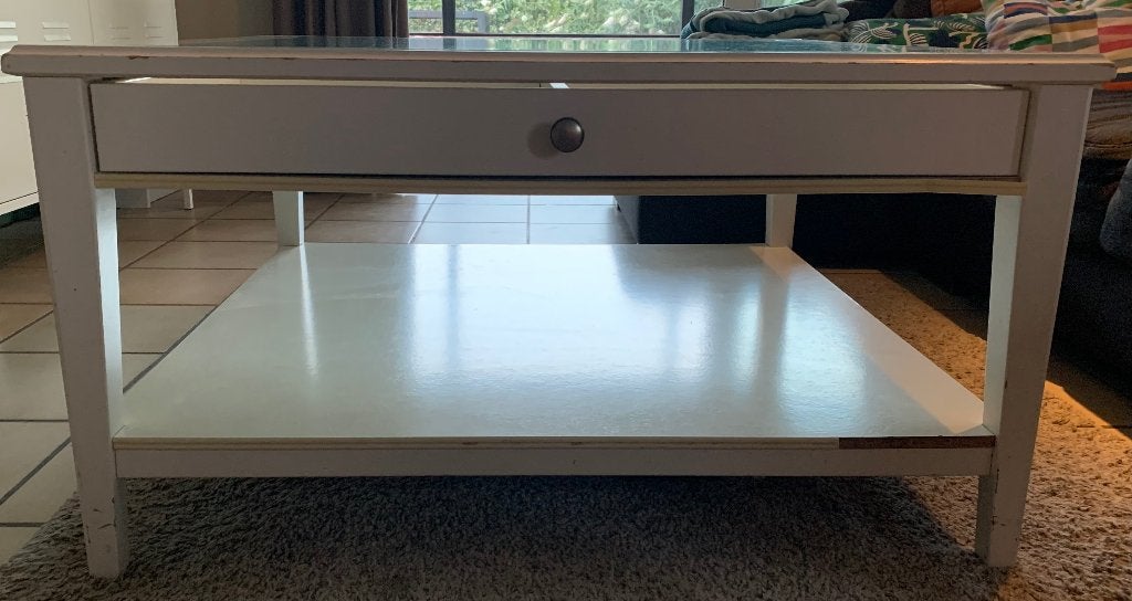 Salontafel met glazen blad, Maison & Meubles, Tables | Tables de salon, Utilisé, 50 – 75, 50 à 100 cm, 50 à 100 cm, Carré, Enlèvement