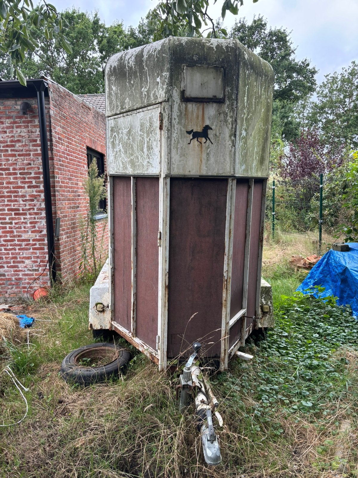 1paards trailer TACK, Ophalen, Gebruikt, Hout, 1-paards trailer