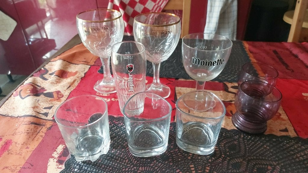 Lot Verres  alcool - vins, Collections, Enlèvement, Comme neuf, Verre à bière
