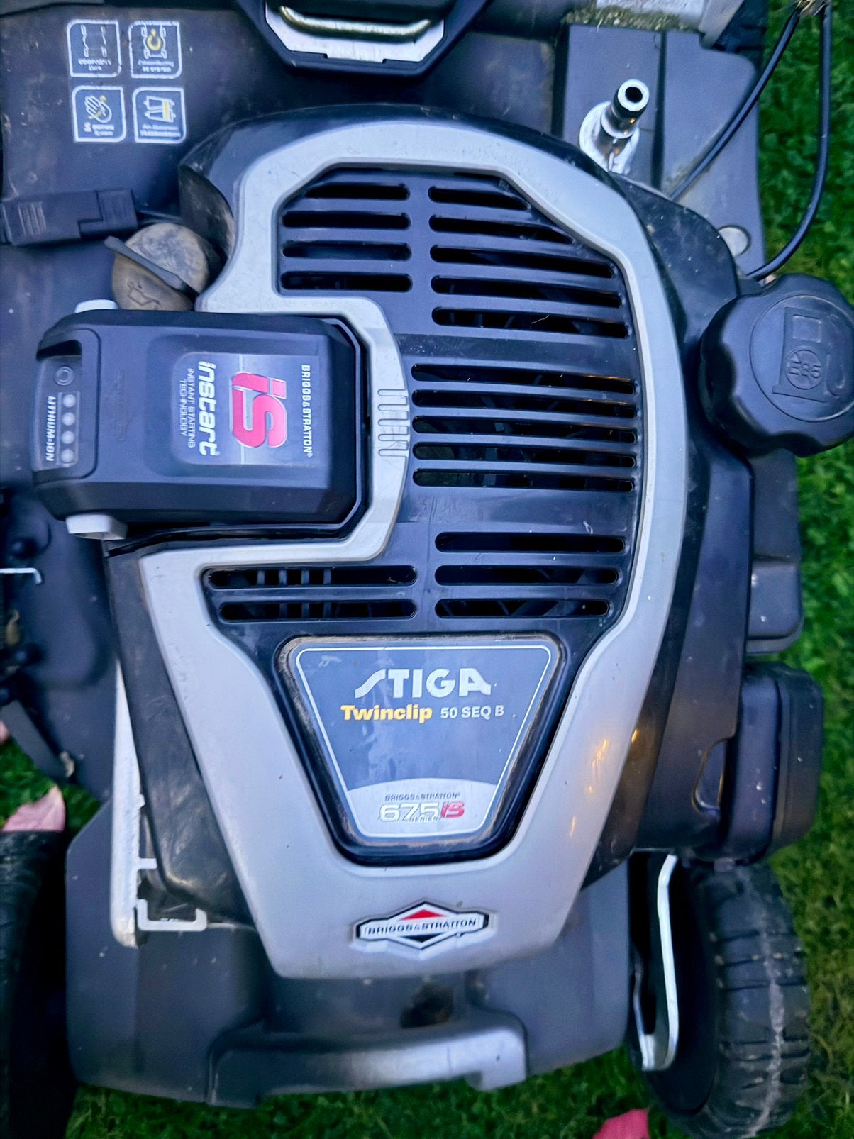 Grasmaaier Stiga, Tuin en Terras, Ophalen, Cirkelmaaier, Gebruikt, Benzine-grasmaaier