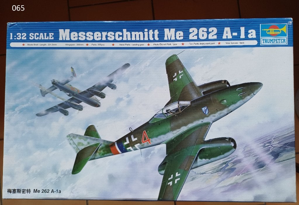 Messerschmitt Me 262 A-1a   1/32 Trumpeter, Enlèvement ou Envoi, Revell
