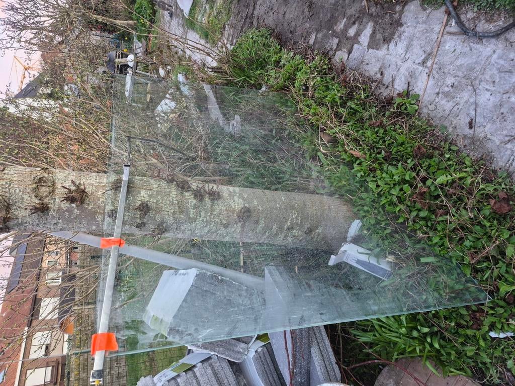 Glazen douchewand veiligheidsglas 2m op 1,36m, Enlèvement, Comme neuf