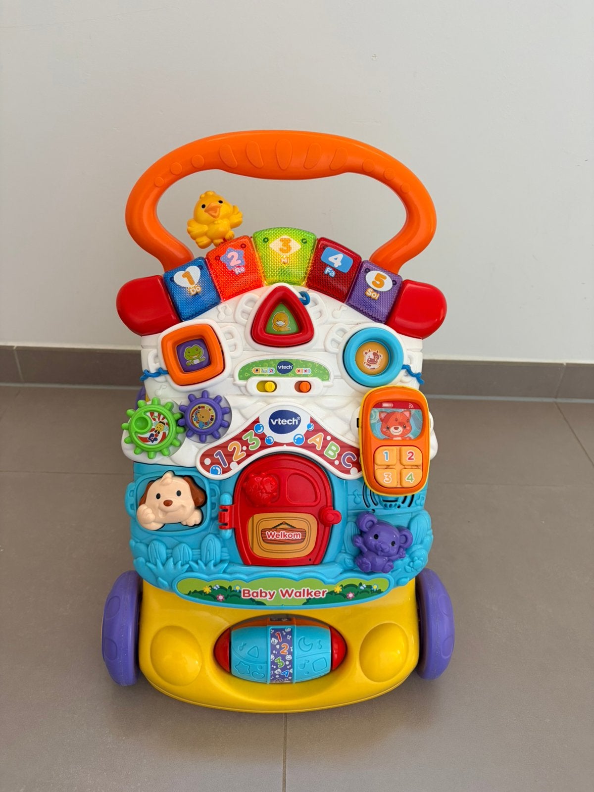Loopwagen vtech met licht en geluid, Ophalen, Zo goed als nieuw