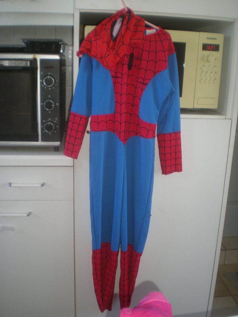 spiderman pak+ masker, 8- 10 jaar, Enfants & Bébés, Costumes de carnaval & Déguisements, Enlèvement ou Envoi, Comme neuf