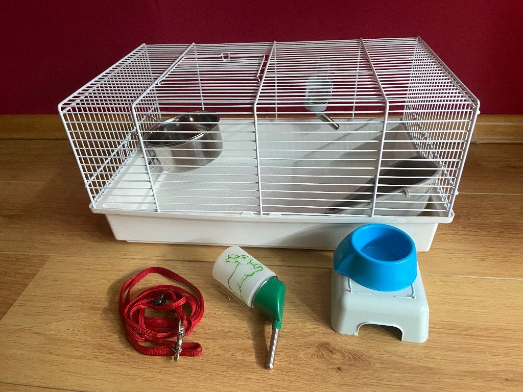 Cage blanche pour petit rongeur et accessoires, Kooi, Gebruikt, Minder dan 75 cm, Hamster