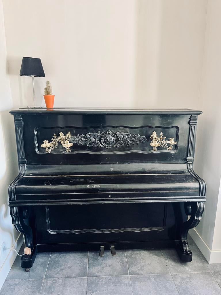Piano J Gunther, Muziek en Instrumenten, Ophalen, Gebruikt, Zwart, Piano