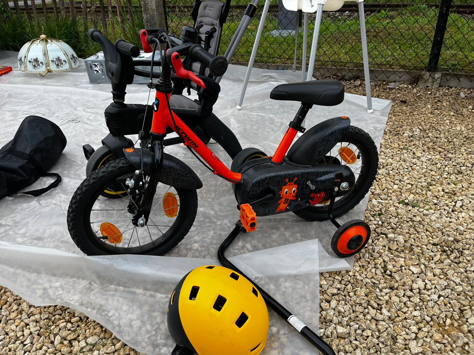 Fietsje Decathlon - zo goed als nieuw, Fietsen en Brommers, Ophalen, Zo goed als nieuw, Duwstang