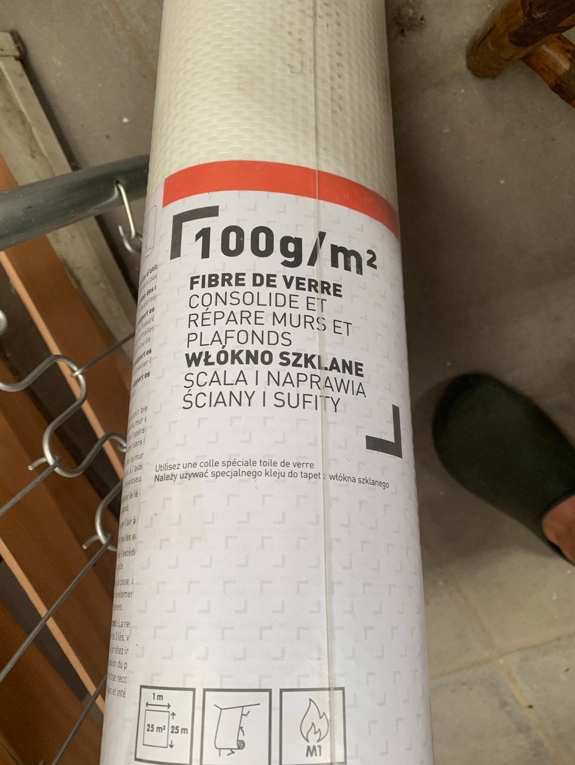 Glasvezelrol, Huis en Inrichting, Stoffering | Behang, Ophalen, Overige merken, Wit, Glasvezelbehang